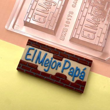 Forma De Chocolate - Forma De Chocolate Especial 3 Partes - Tablete El Mejor Papá - BWB10173